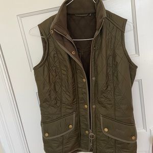 Barbour Cavalry Quilted Olive Vest